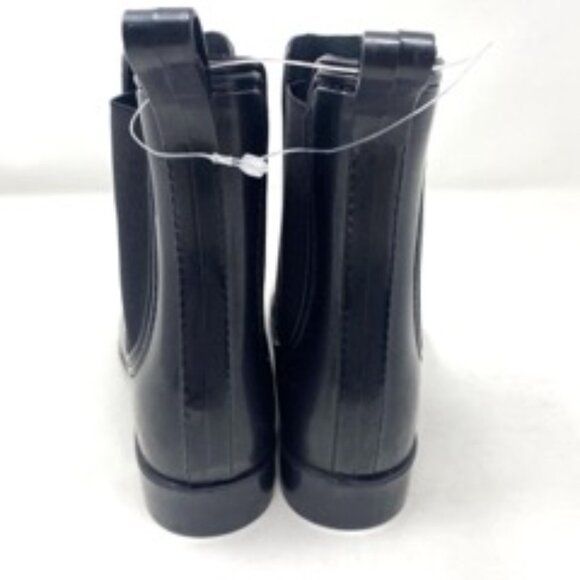 INC International Concepts Raelynn Ankle Boots Glossy Black Rain Boot Size 5 - Picture 8 of 10